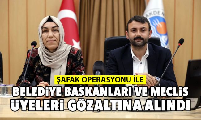 Mersin'de DEM Partili Akdeniz Belediye Başkanı gözaltına alındı