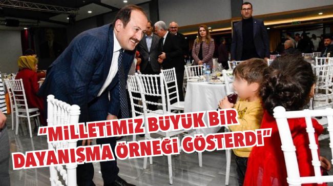 VALİ PEHLİVAN: "YARALARI BİRLİKTE SARACAĞIZ"