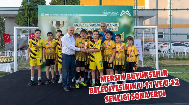 ‘U-11 VE U-12 FUTBOL ŞENLİK LİGİ’ ÖDÜL TÖRENİYLE TAMAMLANDI